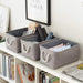 Linen Fabric Storage Basket for Stylish Home Storage Solution