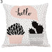 Chic Linen Cactus Throw Pillow Case - Stylish Decorative Cushion Cover for Home