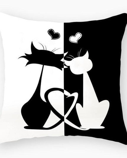 Luxurious Feline-Themed Nursery Pillow Cover 18x18 inches