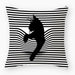 Elegant Cat-Themed Pillow Cover for Nursery - 45x45cm