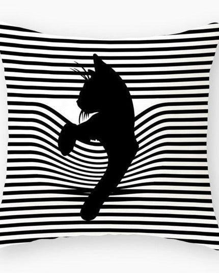 Luxurious Feline-Themed Nursery Pillow Cover 18x18 inches