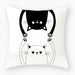 Luxurious Cat-Inspired Nursery Pillow Cover 45x45cm