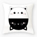 Luxurious Cat-Themed Nursery Cushion Cover 45x45cm