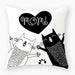 Elegant Cat-Themed Pillow Cover for Nursery - 45x45cm