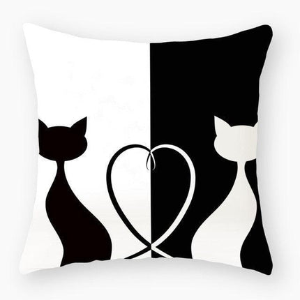 Luxurious Feline-Themed Nursery Pillow Cover 18x18 inches