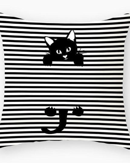 Luxurious Feline-Themed Nursery Pillow Cover 18x18 inches