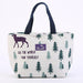 Stylish Waterproof Cotton and Linen Insulated Lunch Tote