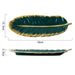 Green Leaf Ceramic Platter Tray - Elegant Home Decor Essential