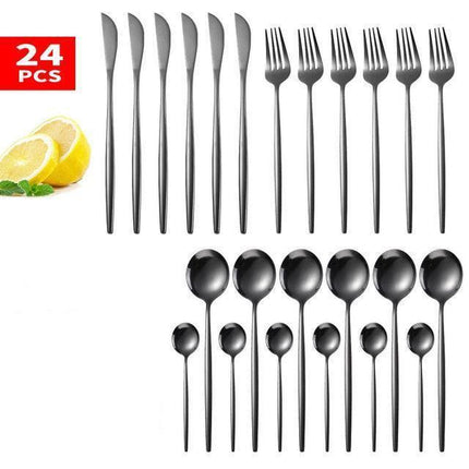 Elegance Redefined: Botanica Luxe Gold Flatware Set for Upscale Dining Experiences