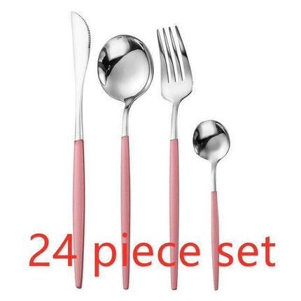 Elegance Redefined: Botanica Luxe Gold Flatware Set for Upscale Dining Experiences