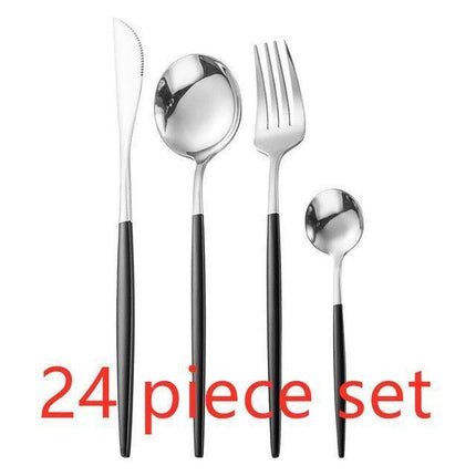 Elegance Redefined: Botanica Luxe Gold Flatware Set for Upscale Dining Experiences