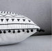 Elegant White and Black Velvet Pillowcase for Luxurious Home Decor