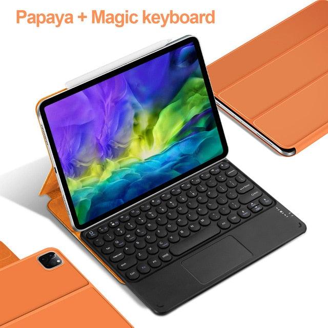 Apple iPad Pro 11& 12.9 Magic Keyboard - Waterproof Shockproof Leather Case