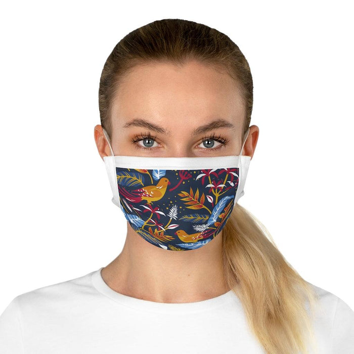 German Crafted Maison d'Elite Floral Cotton Face Mask with Adjustable Nose Wire