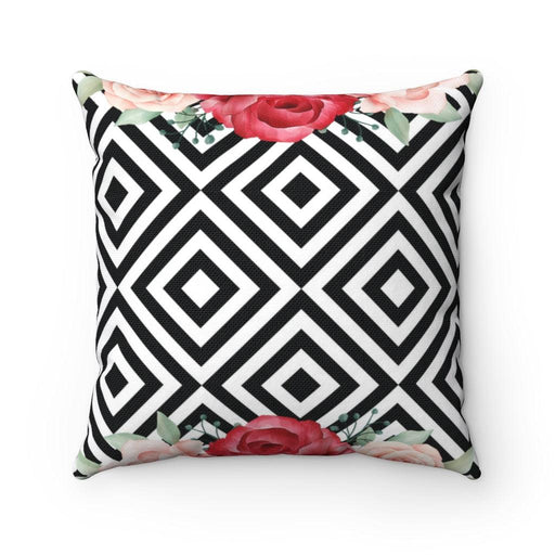 Pink Purple Floral Luxury Pillowcase - Maison d'Elite's Reversible Design
