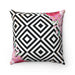Luxury Reversible Decorative Pillowcase - Pink Purple Flowers Patterns