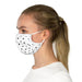Chic Polkadot Cotton Face Mask with Trifold Pleats - Premium Fashionable Face Cover