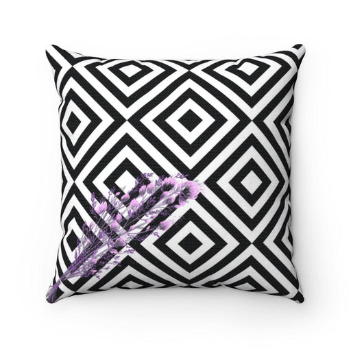 Purple Floral Dream Reversible Cushion Cover by Elite Living