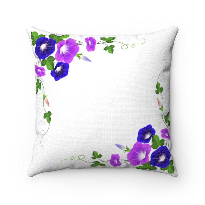 Purple Flowers Reversible Luxury Decorative Pillowcase