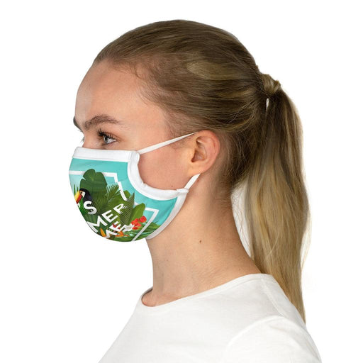 Tropical Paradise Cotton Face Mask with Tri-Fold Design
