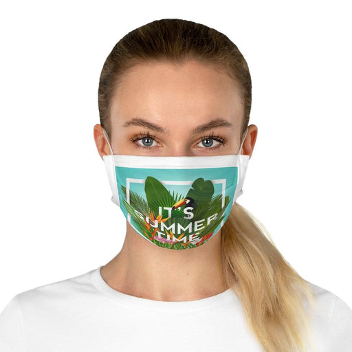 Elite Tropical Cotton Face Mask with Tri-Fold Pleats