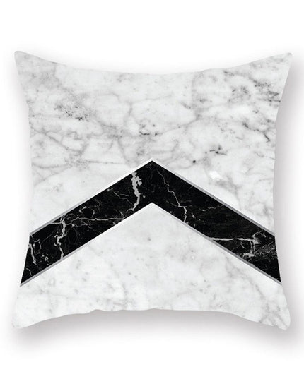 Chic Marble-Effect Cushion Cover for Contemporary Home and Office Styling