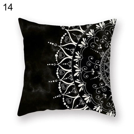 Chic Marble-Effect Cushion Cover for Contemporary Home and Office Styling