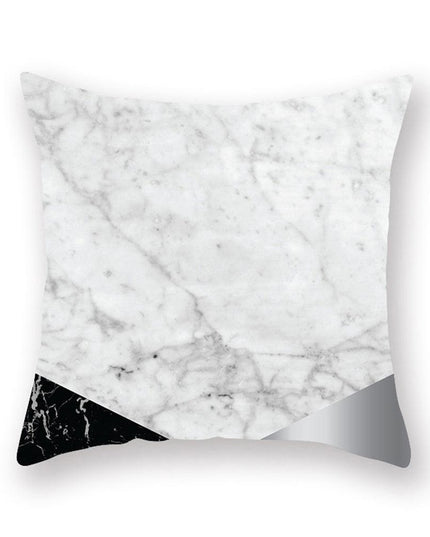 Chic Marble-Effect Cushion Cover for Contemporary Home and Office Styling