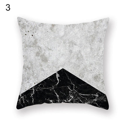 Chic Marble-Effect Cushion Cover for Contemporary Home and Office Styling