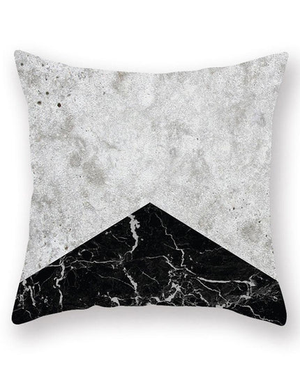 Chic Marble-Effect Cushion Cover for Contemporary Home and Office Styling