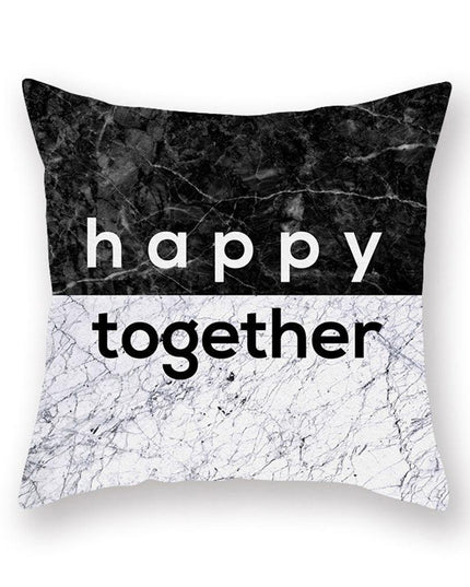 Chic Marble-Effect Cushion Cover for Contemporary Home and Office Styling