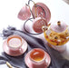 Golden Marbled Porcelain Tea Serving Ensemble