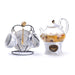 Marble Essence Porcelain Tea Set in Gold Accents