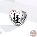 Enduring Affection Heart Enamel Sterling Silver Bracelet
