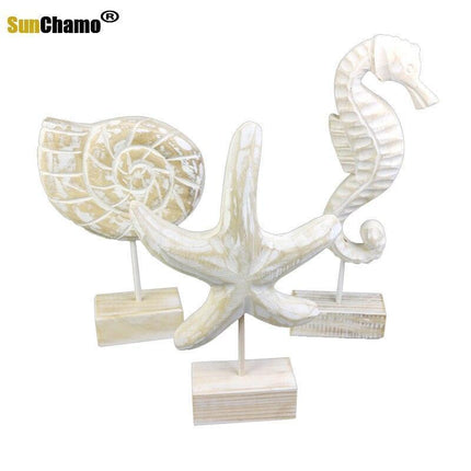 Mediterranean Elegance Starfish Wooden Wall Art Decor