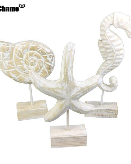 Mediterranean Elegance Starfish Wooden Wall Art Decor