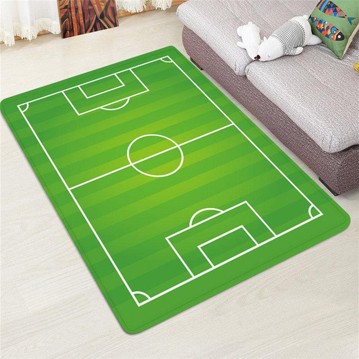 Soccer Field Printed Memory Foam Mat