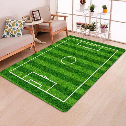 Soccer Lover's Cozy Memory Foam Bedroom Mat