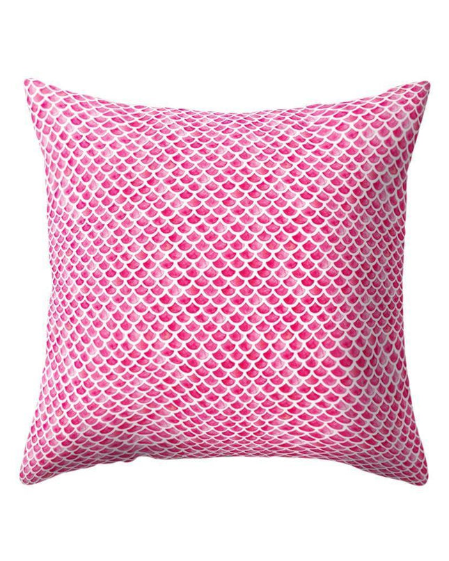 Opulent Mermaid Scale Throw Pillow Cover - Chic Home Accent