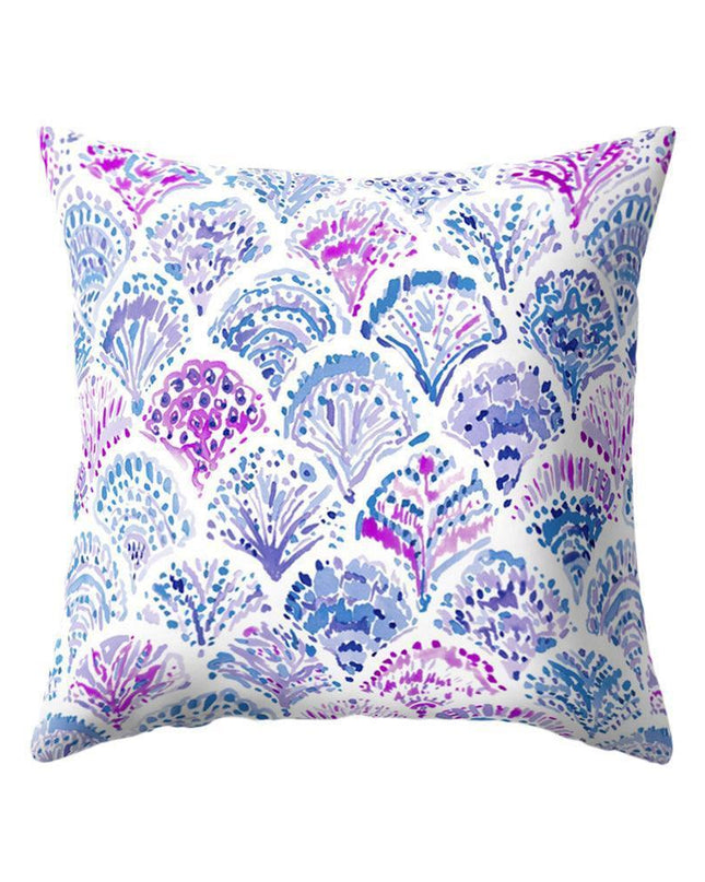Opulent Mermaid Scale Throw Pillow Cover - Chic Home Accent