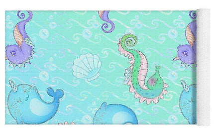 Customizable Mermaid Dream Luxury Yoga Mat - Tailored Foam Comfort