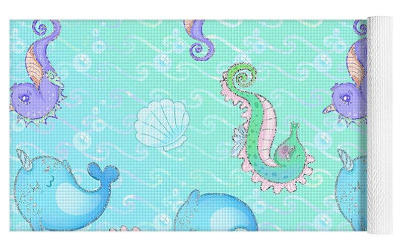 Mermaid Serenity Foam Yoga Mat - Luxury Print and Feather-Light
