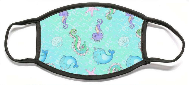 Ocean Elegance Stylish Face Mask - Fashionable Safety Essential