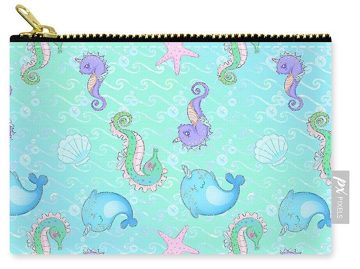 Under the Sea Carry-All Pouch - Keep Your Essentials Safe and Stylish-Luggage, Bags & Accessories›Cases & Pouches›Carry-All Pouch-Pixels-Small (6" x 4")-Très Elite