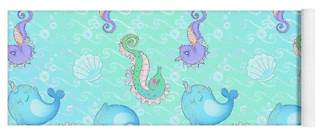 Customizable Mermaid Dream Luxury Yoga Mat - Tailored Foam Comfort