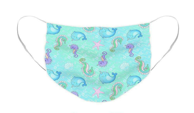 Ocean Elegance Stylish Face Mask - Fashionable Safety Essential