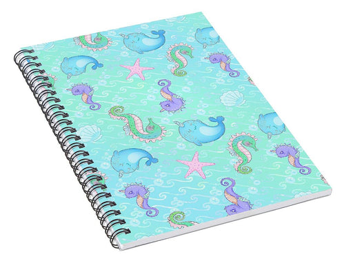 Under the Sea Spiral Notebook - 120 Lined Pages for Organized Notes and Ideas-Office Products›Office & School Supplies›Notebooks & Writing Pads›Spiral Notebooks-Pixels-6" x 8"-Très Elite