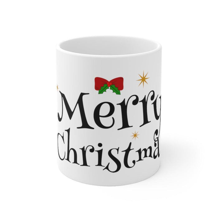 Cheerful Holiday Ceramic Mug for a Festive Morning Boost