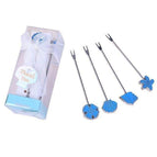 blue fruit fork 4pc
