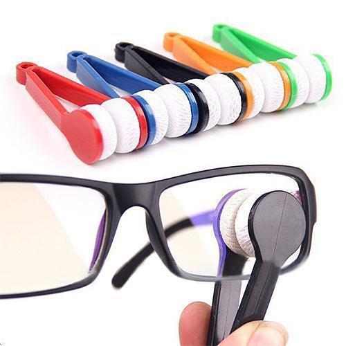 Compact Eyewear Care Kit with Microfiber Brush for Crystal Clear Lenses